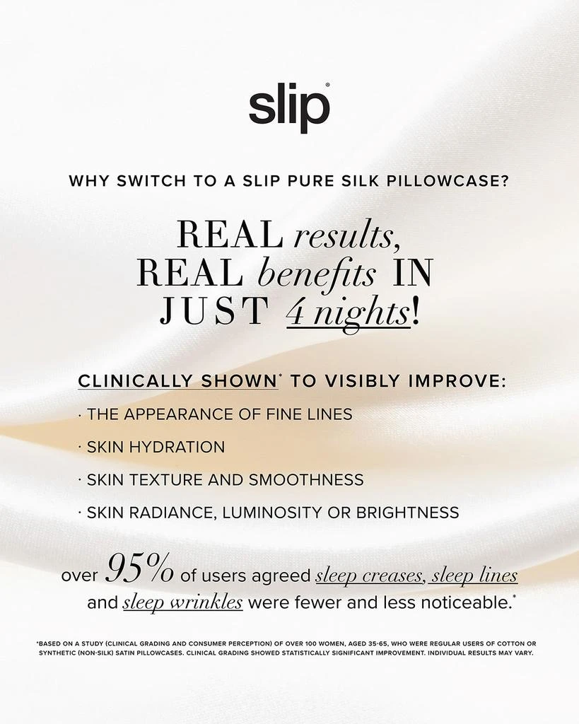 商品Slip|Pure Silk Pillowcase,价格¥687,第2张图片详细描述