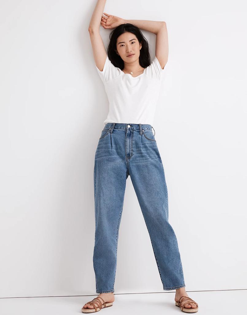 商品Madewell|Baggy Tapered Jeans in Jewell Wash,价格¥561,第3张图片详细描述