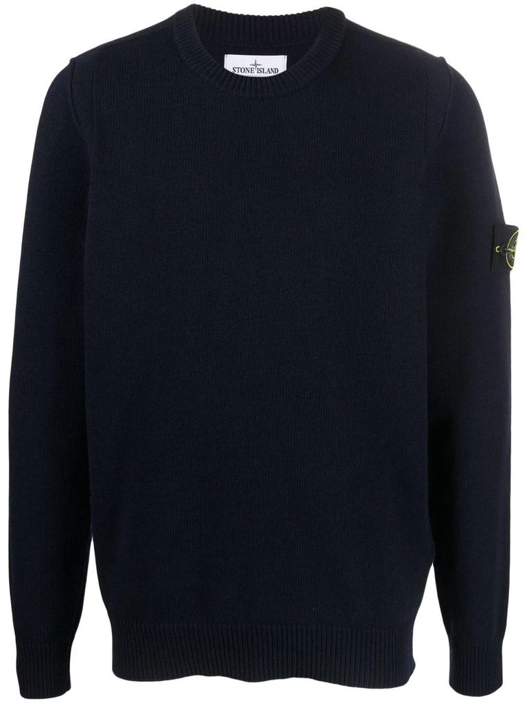 商品Stone Island|STONE ISLAND - Wool Pullover With Logo,价格¥2345,第1张图片