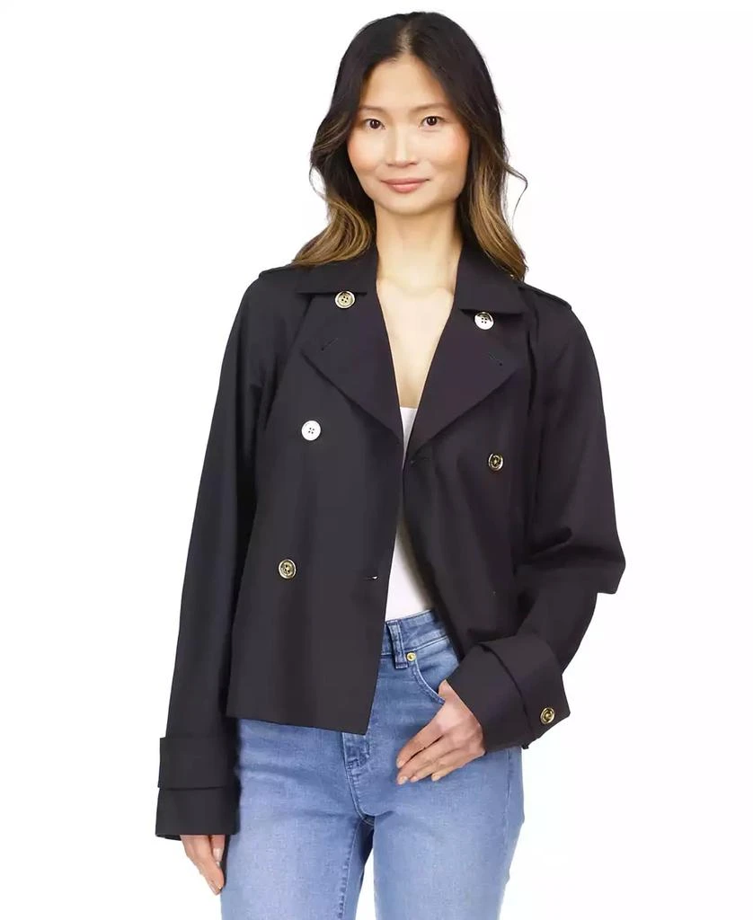 商品Michael Kors|Women's Cotton Twill Cropped Peacoat,价格¥583,第1张图片