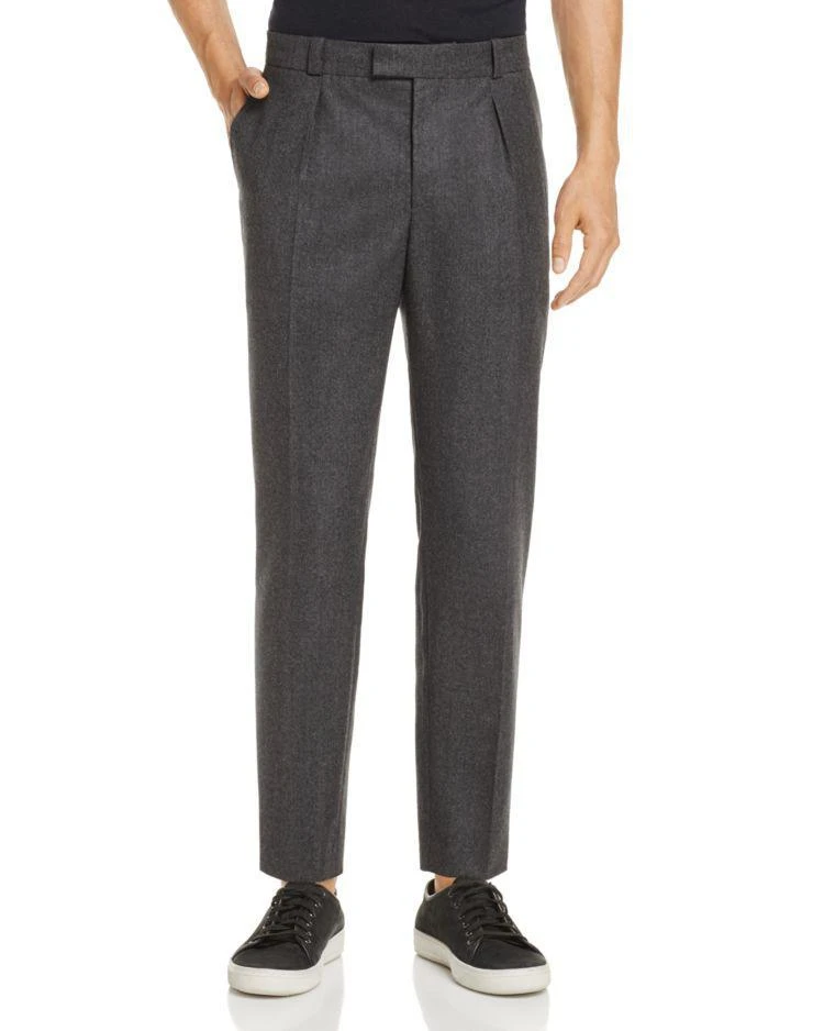 商品Sandro|Flannel Carrot Slim Fit Dress Pants - 100% Exclusive,价格¥1022,第1张图片