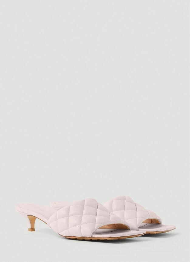 商品Bottega Veneta|Padded Kitten Heel Mules in Pink,价格¥8711,第2张图片详细描述