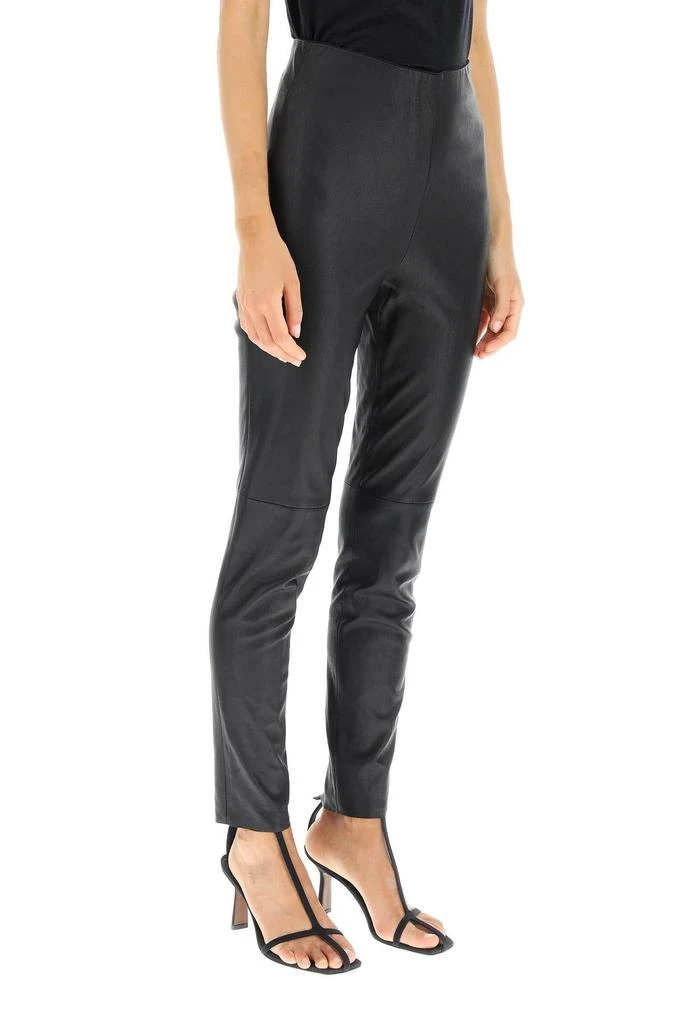 商品Weekend Max Mara|'STRILLO' LEATHER LEGGINGS,价格¥1242,第3张图片详细描述