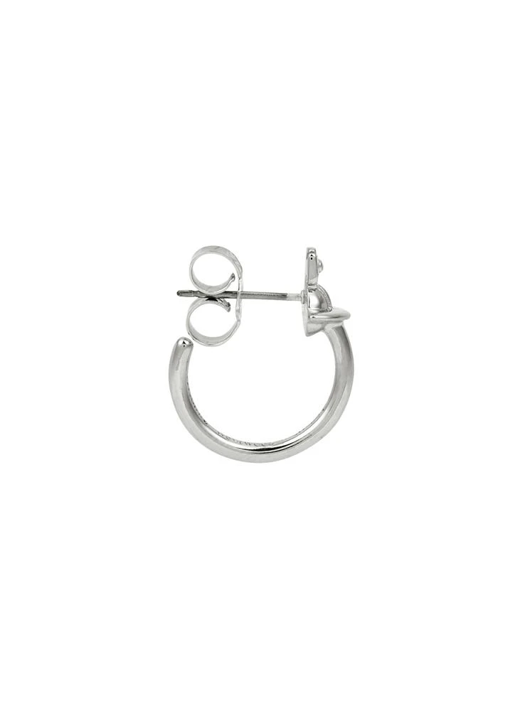 商品Vivienne Westwood|Vera orb silver-tone single hoop earring,价格¥624,第2张图片详细描述