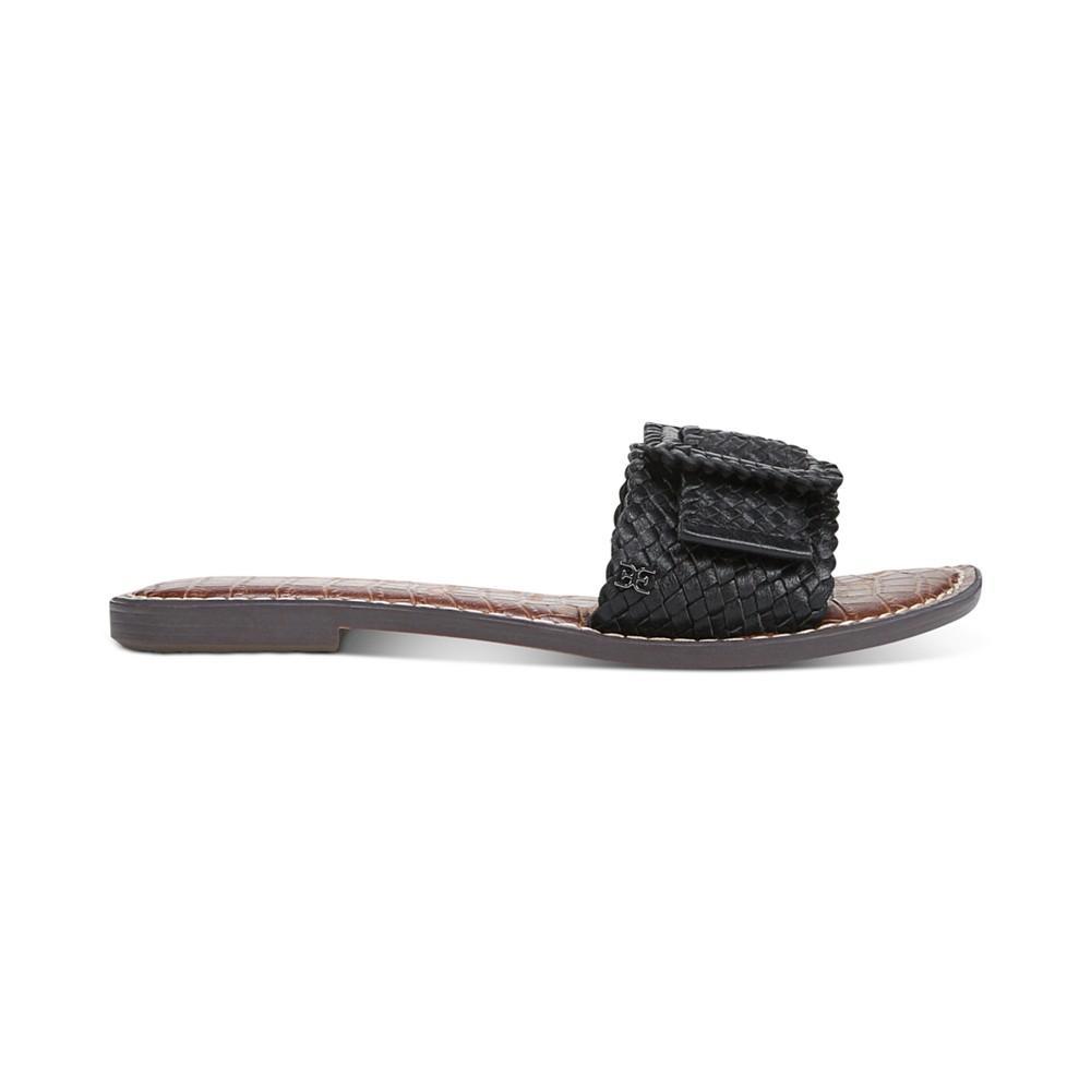 商品Sam Edelman|Women's Gabriela Woven Buckle Slide Sandals,价格¥466,第4张图片详细描述