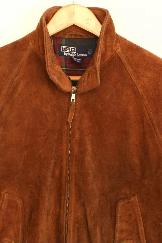 商品Ralph Lauren|Vintage Polo Ralph Lauren Suede Harrington Jacket,价格¥1731,第2张图片详细描述