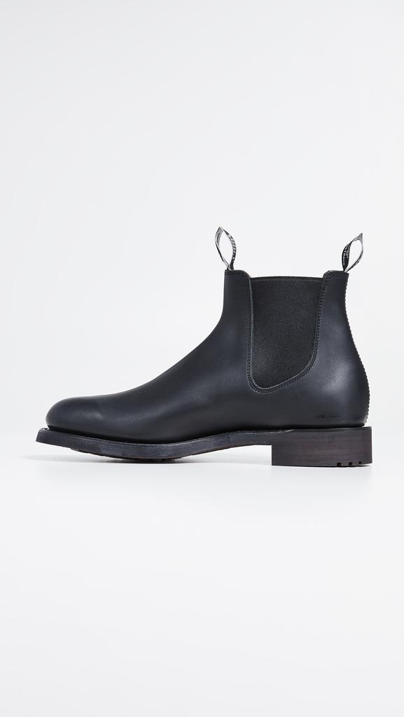 XRAY Mens Black Chelsea Boots Faux Leather Ankle Boot Contrast Stitch Lug Sole Lug Sole Chelsea Boots for Tall Men | American Tall main image 3