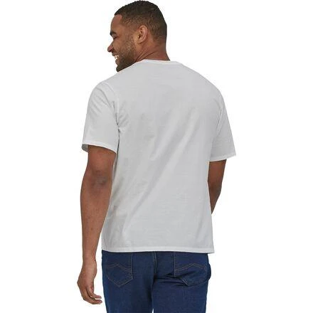 商品Patagonia|Line Logo Ridge Stripe Organic Pocket T-Shirt - Men's,价格¥173,第4张图片详细描述