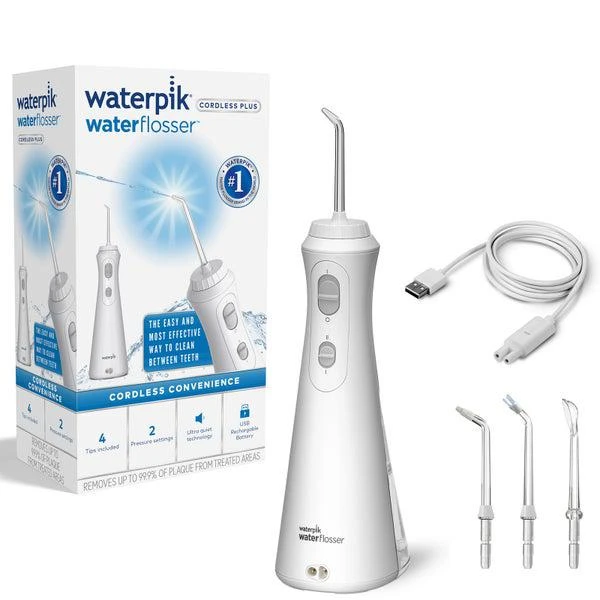 商品Waterpik|Waterpik Cordless Plus Cordless Water Flosser 490 White,价格¥451,第1张图片