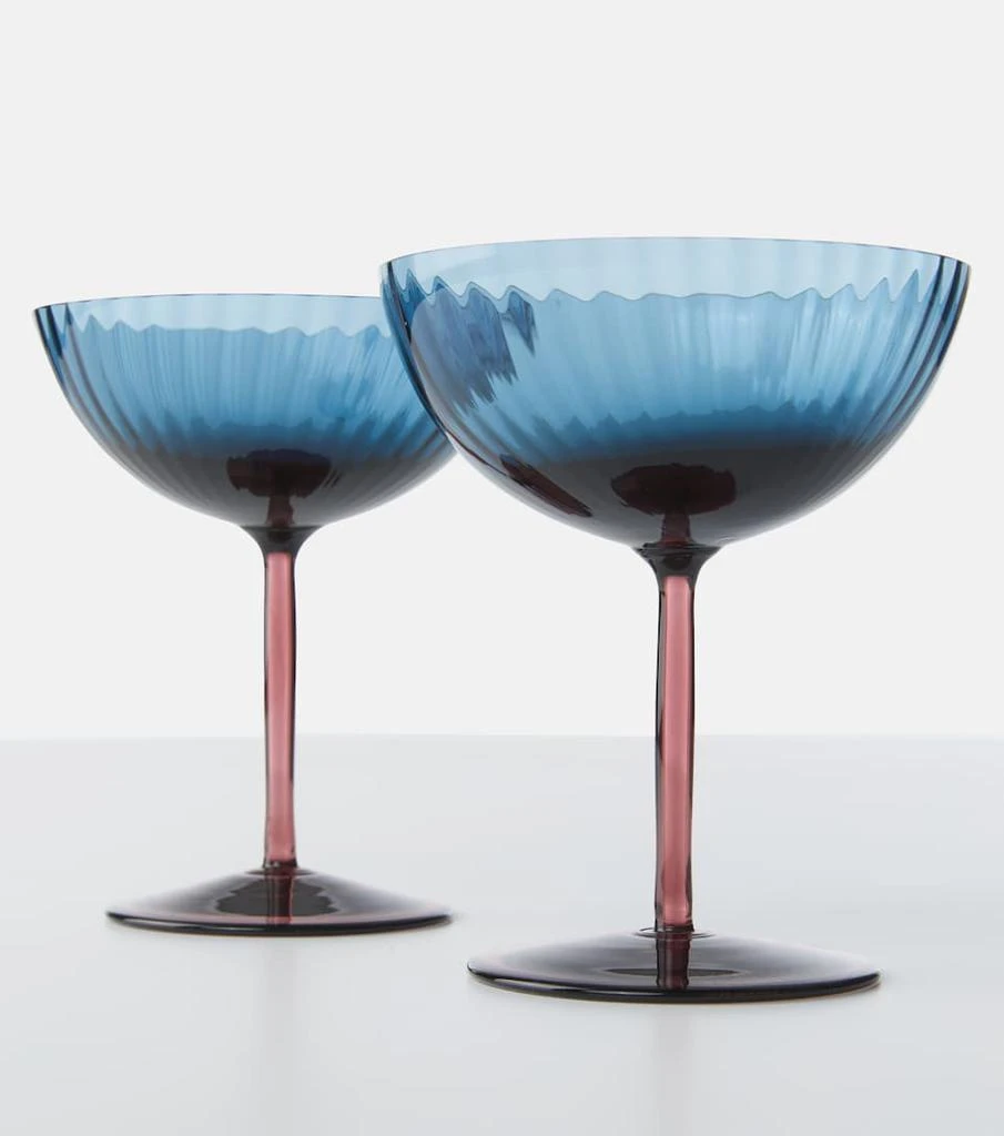 商品LA DOUBLE J|Set of 2 champagne coupe glasses,价格¥3964,第2张图片详细描述