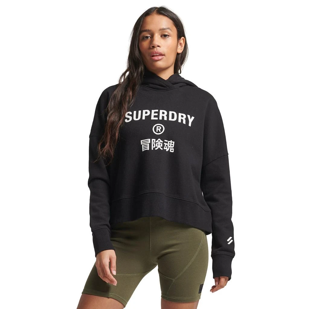 商品Superdry|Superdry Women's Code Core Sport Crop Box Hood,价格¥280,第4张图片详细描述