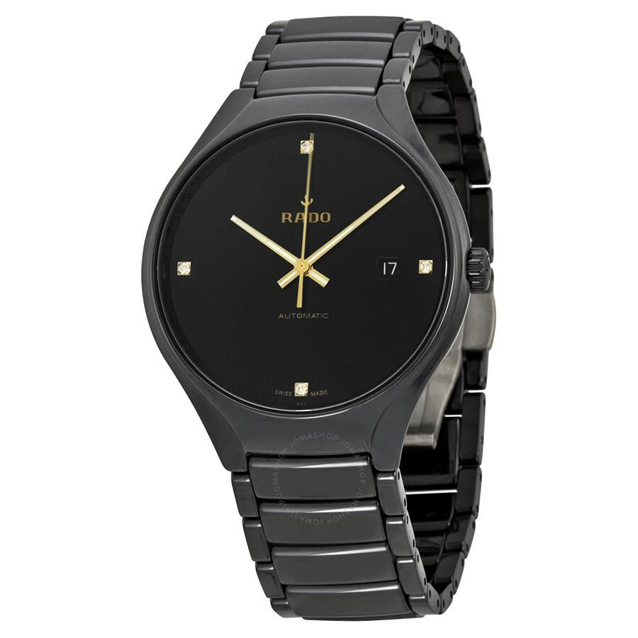 商品Rado|True  Black Dial Black Ceramic Men's Watch R27056712,价格¥11579,第1张图片