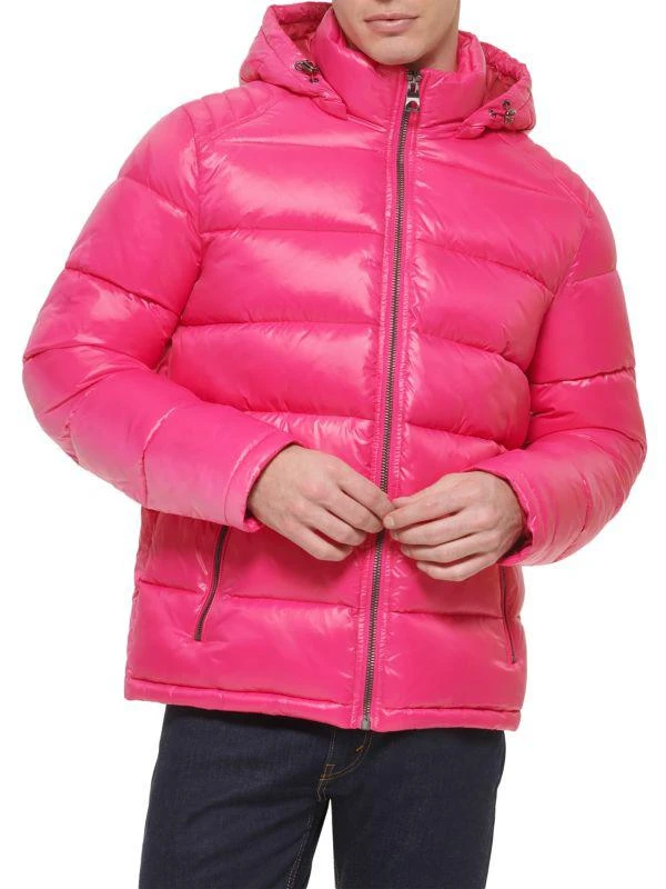 商品GUESS|Quilted Zip Up Puffer Jacket,价格¥316,第1张图片