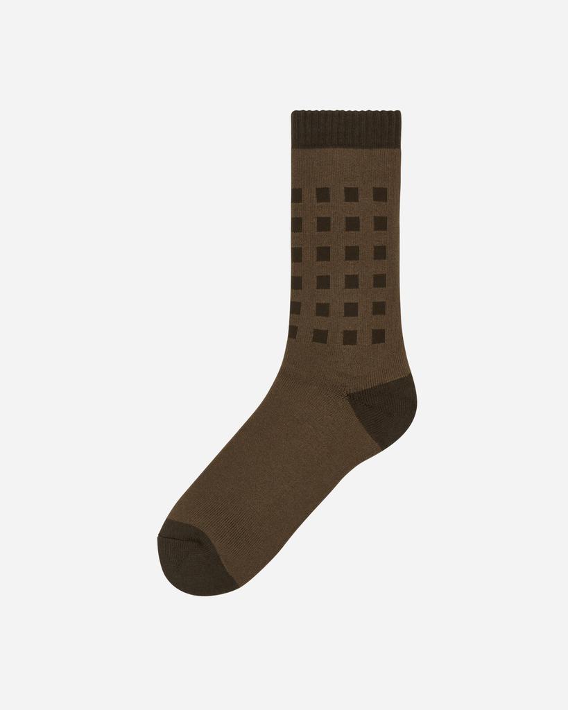 Square Dot Socks Brown商品第2张图片规格展示