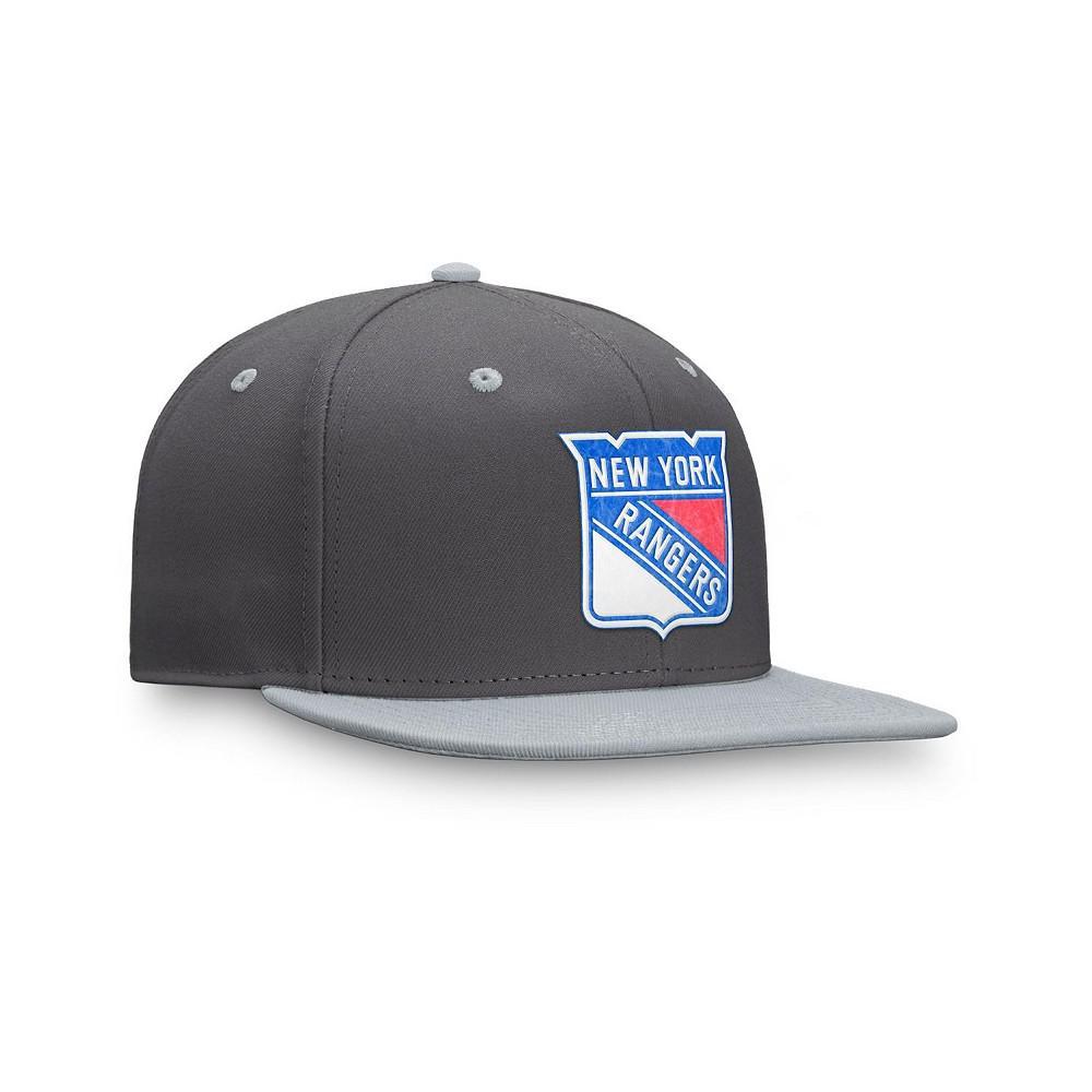 商品Fanatics|Men's Branded Charcoal New York Rangers Authentic Pro Home Ice Snapback Hat,价格¥244,第5张图片详细描述