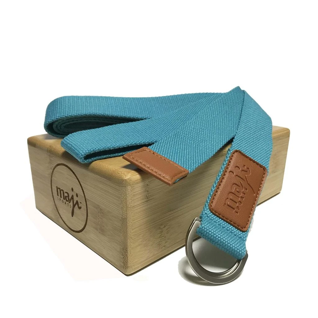 商品Maji Sports|Bamboo Yoga Block & Strap Combo,价格¥437,第4张图片详细描述