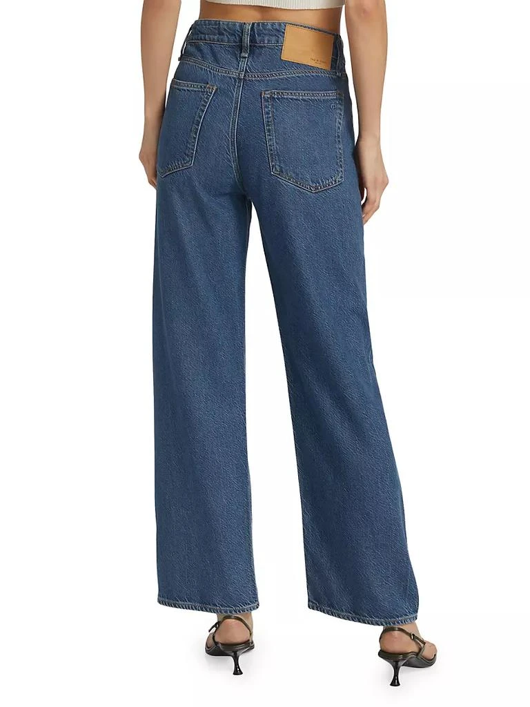 商品Rag & Bone|Logan Mid-Rise Featherweight Wide-Leg Jeans,价格¥1912,第5张图片详细描述