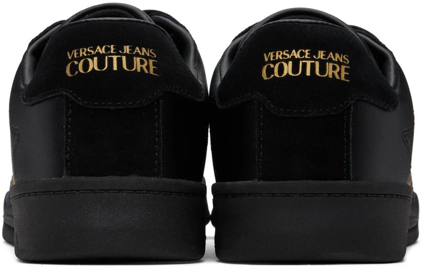 商品Versace|Black Brooklyn V-Emblem Sneakers,价格¥571,第2张图片详细描述