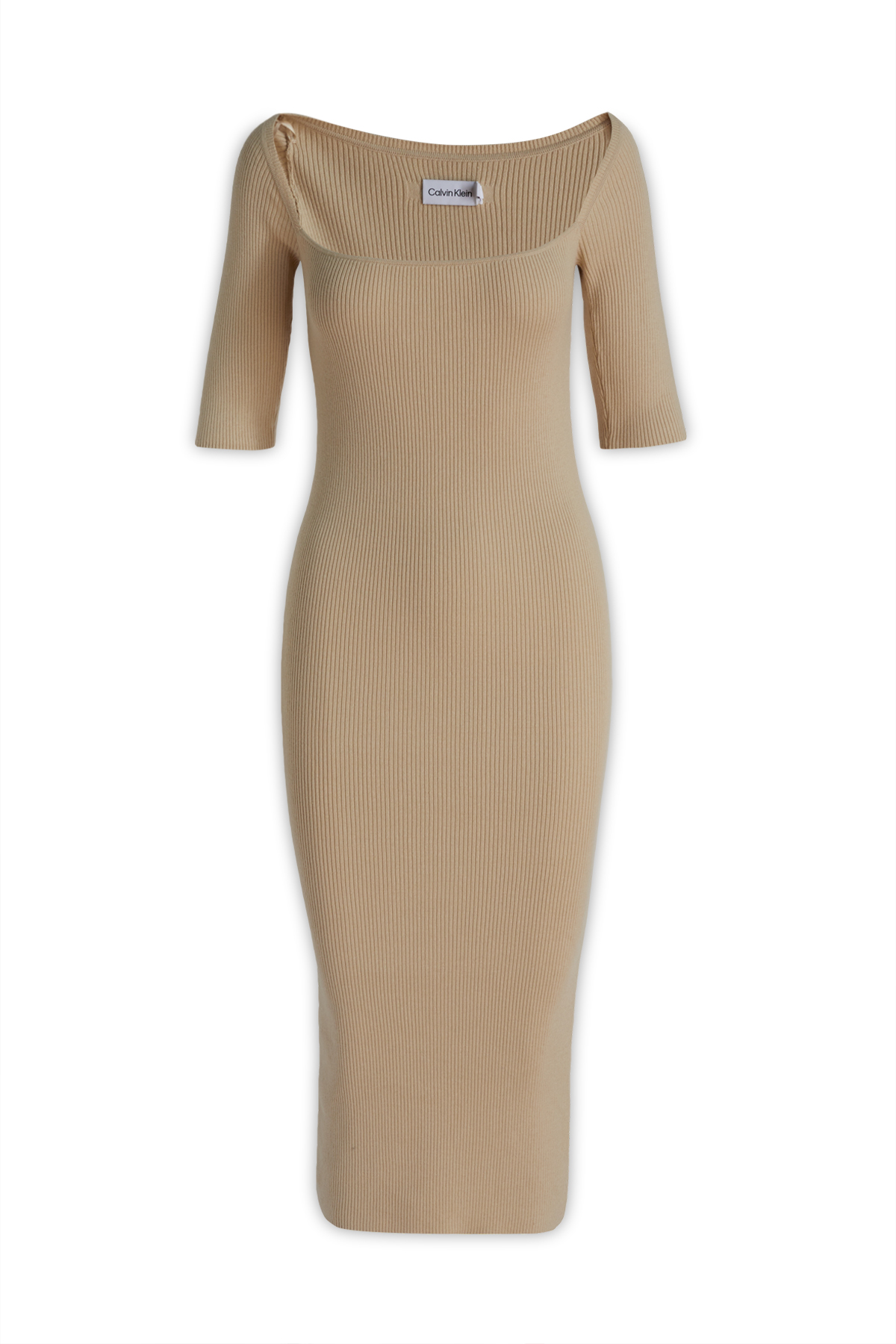 Calvin Klein 女士连衣裙 K20K205037AES 驼色商品第1张图片规格展示