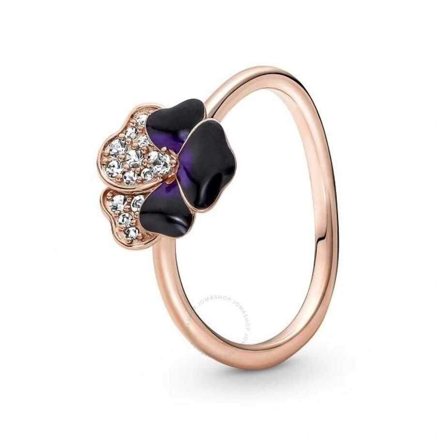 商品PANDORA|14k Rose Gold-Plated Pansy Flower Ring,价格¥315,第2张图片详细描述