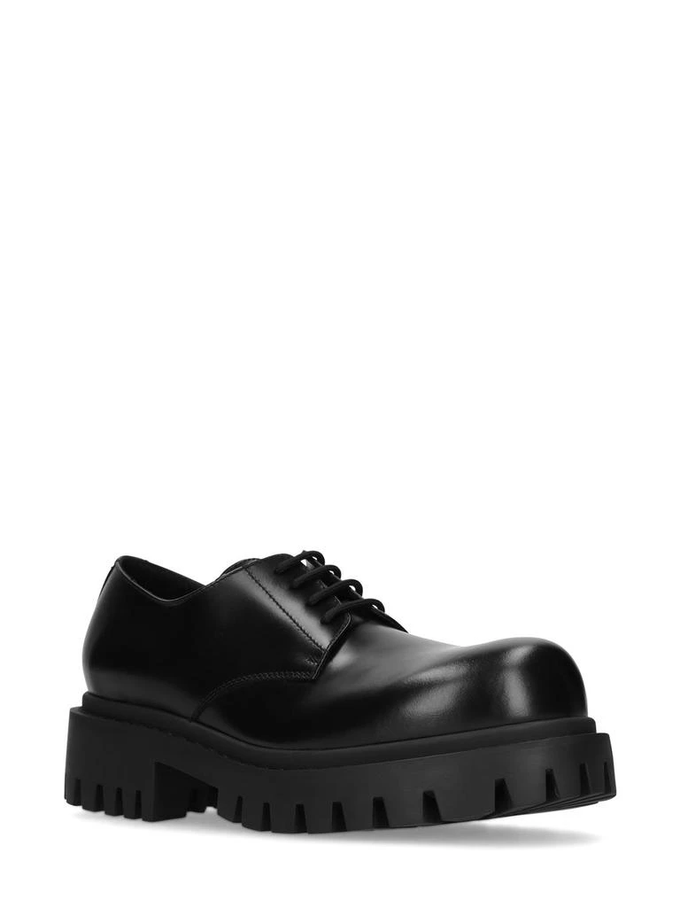 商品Balenciaga|Sergent Leather Derby Lace-up Shoes,价格¥7459,第2张图片详细描述