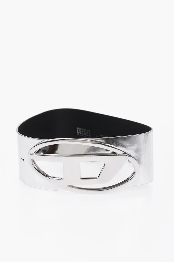 商品Diesel|B-1Dr 80 Oval Belt With Mirror Effect,价格¥1771,第2张图片详细描述