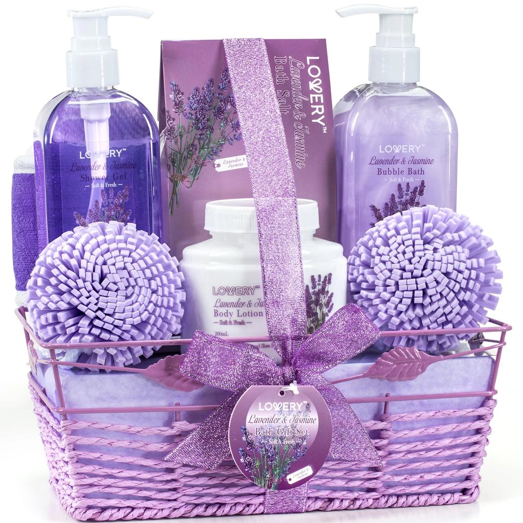 商品Lovery|Lavender Jasmine Pampering Spa Basket 8-Piece Set,价格¥296,第1张图片