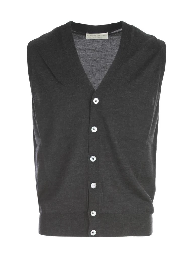 商品FILIPPO DE LAURENTIIS|FILIPPO DE LAURENTIIS ROYAL MERINO VEST W/BUTTONS CLOTHING,价格¥1072,第1张图片