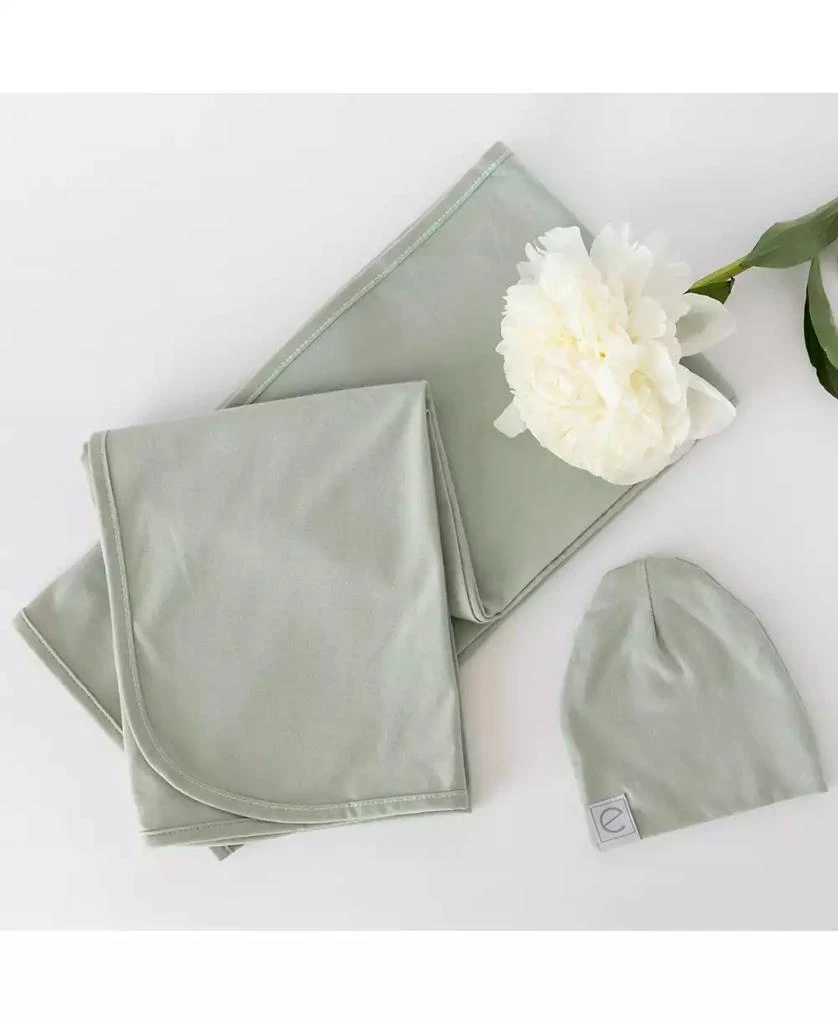 Jersey Cotton Swaddle Blankets with Baby Hat 商品