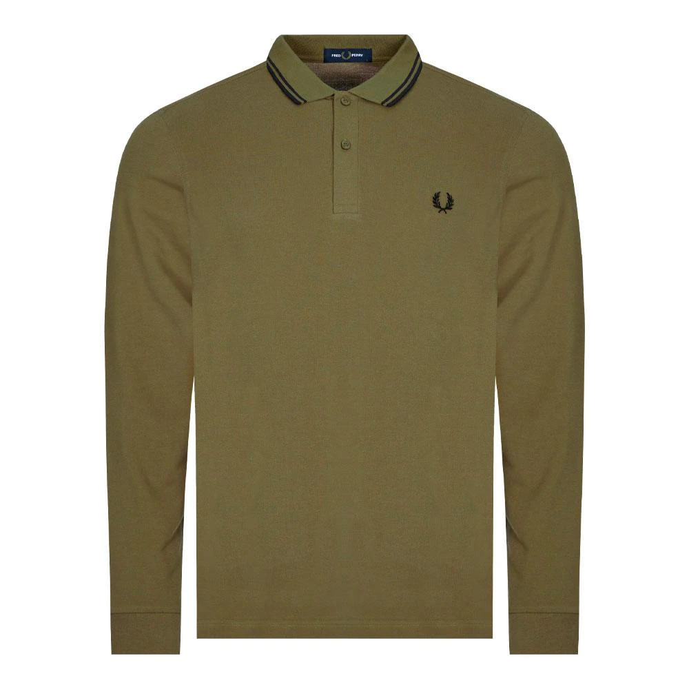 商品Fred Perry|Fred Perry Twin Tipped Polo Shirt - Uniform Green,价格¥491,第1张图片