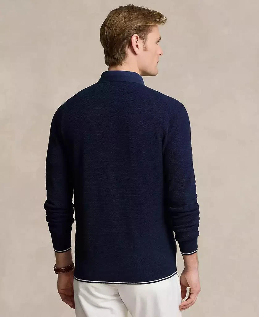 商品Ralph Lauren|Men's Textured Cotton-Linen V-Neck Cardigan,价格¥962,第2张图片详细描述