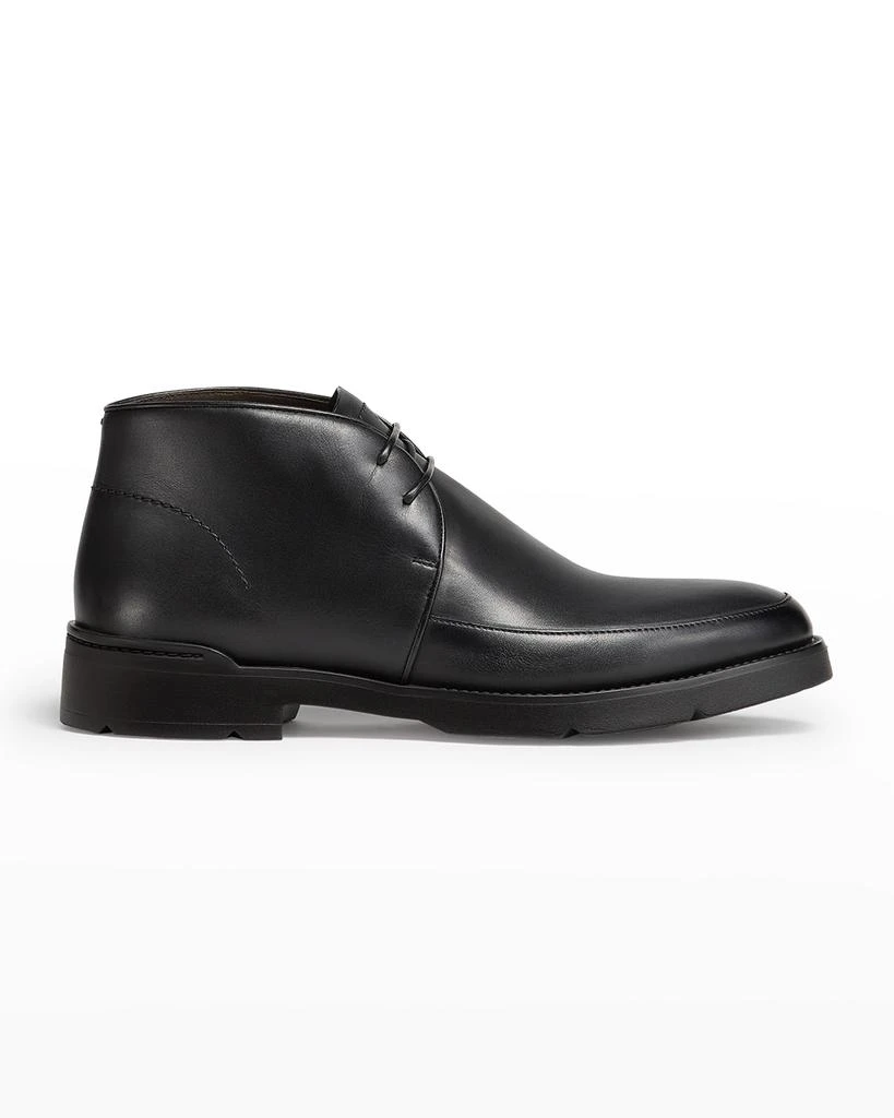 商品Zegna|Men's Smooth Calfskin Chukka Boots,价格¥3004,第1张图片