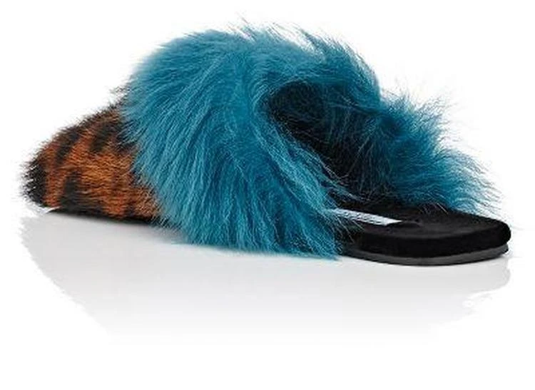 商品Prada|Tasseled Fur Slide Sandals,价格¥2818,第3张图片详细描述