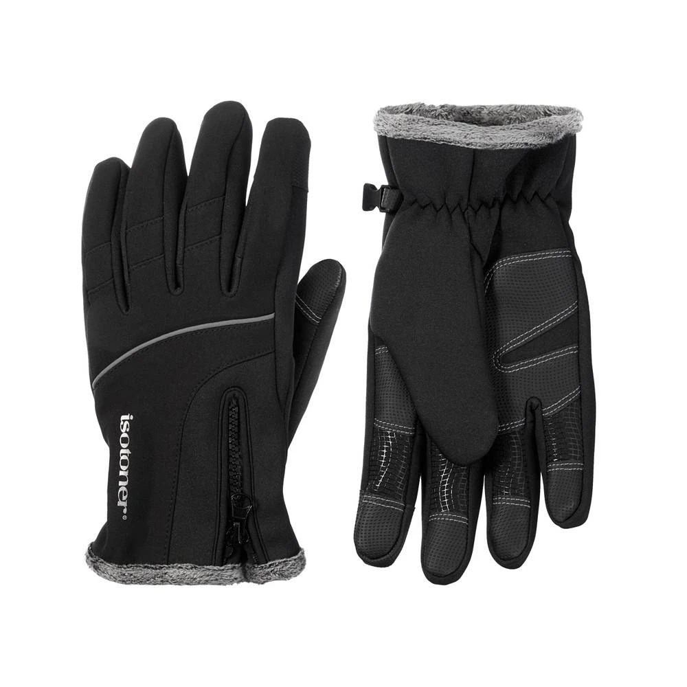 商品Isotoner Signature|Men's Water Repellent Neoprene Sport Gloves with Zipper,价格¥374,第1张图片