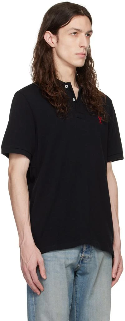 商品AMI|Black Ami De Cœur Polo,价格¥1495,第2张图片详细描述