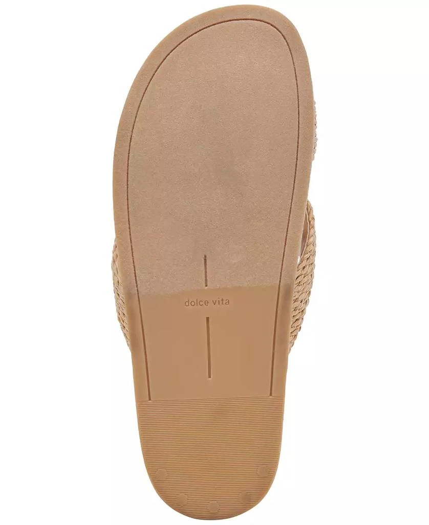 商品Dolce Vita|Women's Selda Raffia Slide Footbed Sandals,价格¥502,第5张图片详细描述