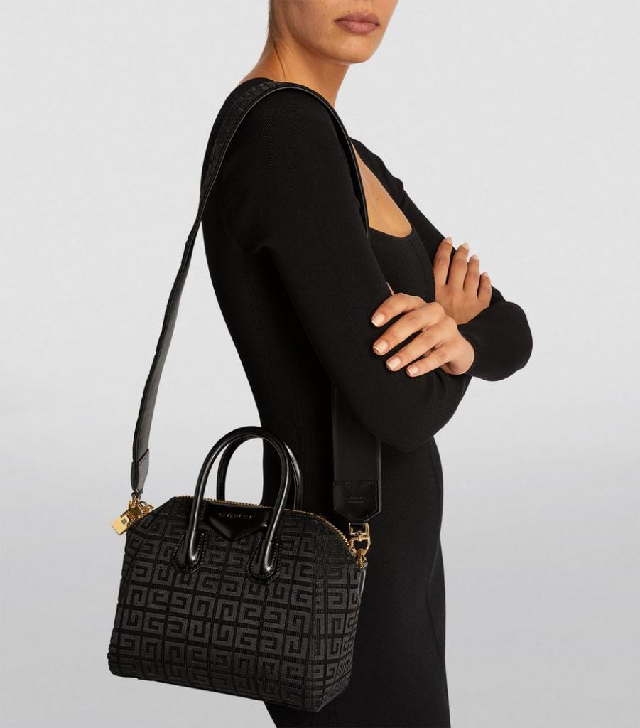 商品Givenchy|Mini Canvas 4G Antigona Top-Handle Bag,价格¥12476,第4张图片详细描述