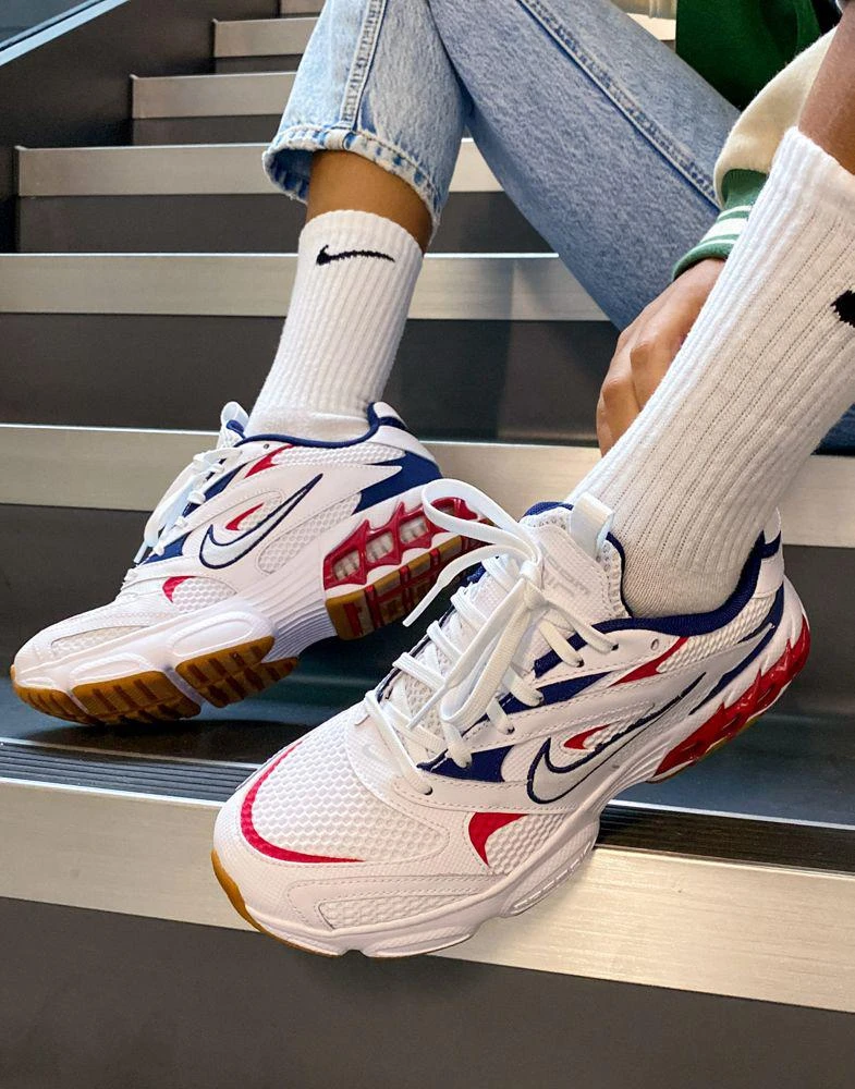 商品NIKE|Nike Zoom Air Fire trainers in white and navy red mix,价格¥943,第2张图片详细描述