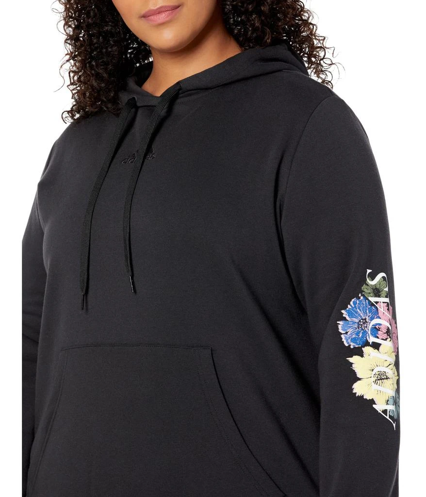 商品Adidas|Plus Size Floral Graphic Hoodie,价格¥283,第3张图片详细描述