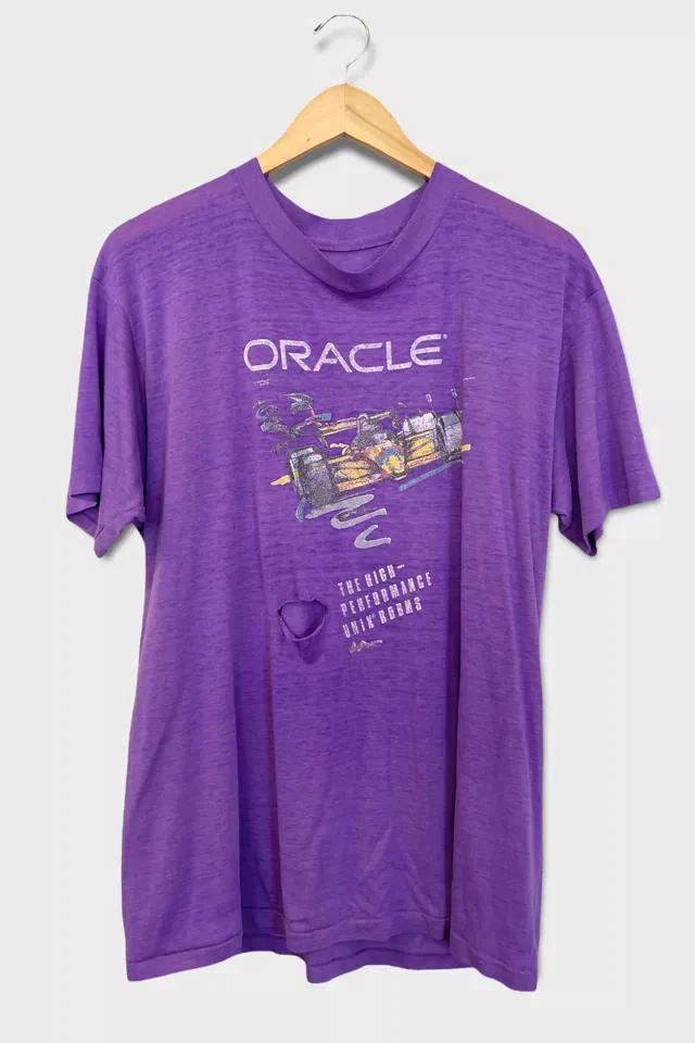 商品My Best Vintage Life Podcast|Vintage Threadbare Oracle Tee Shirt,价格¥667,第1张图片