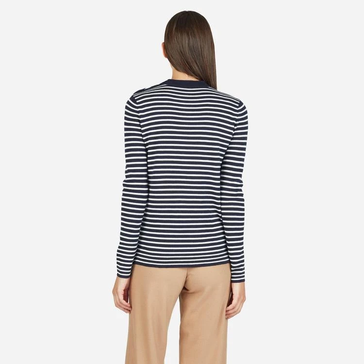 商品Everlane|The Merino Wool Stripe High Crew Sweater 美丽奴羊毛衫,价格¥457,第3张图片详细描述