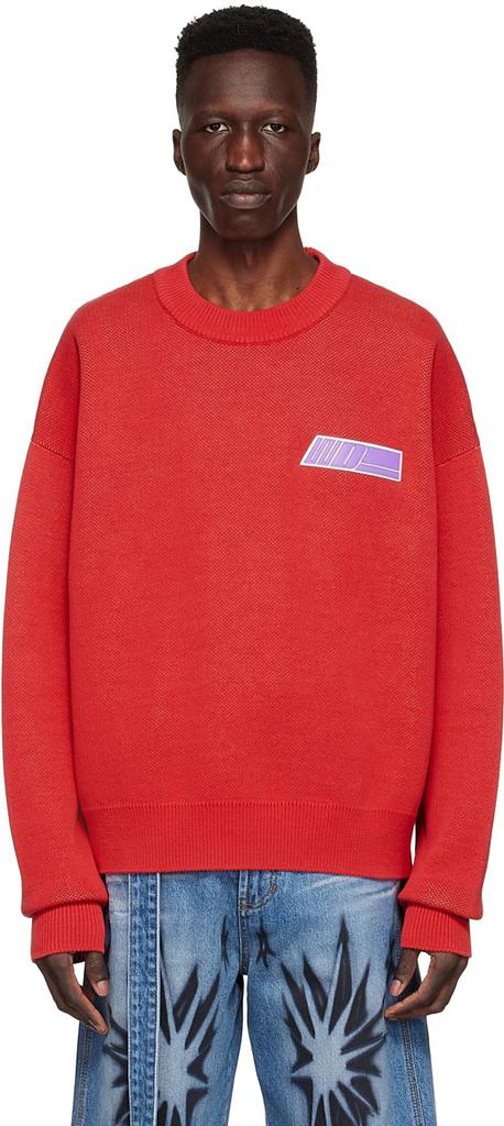 Red Cotton Sweater商品第1张图片规格展示