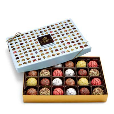 商品Godiva|Chocolatier Patisserie Dessert Truffle Gift Box, 24 Piece,价格¥298,第1张图片详细描述
