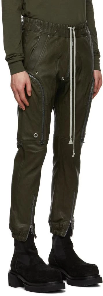 商品Rick Owens|Green Bauhaus Leather Pants,价格¥12167,第2张图片详细描述