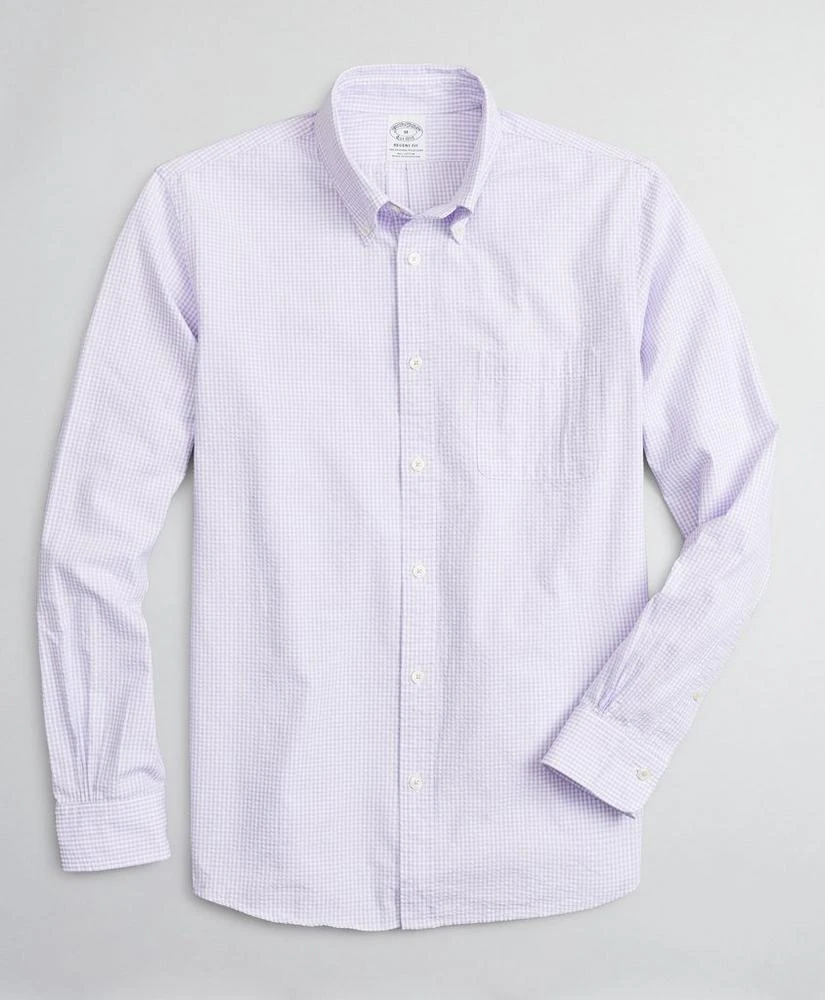 商品Brooks Brothers|Regent Regular-Fit Sport Shirt, Seersucker Gingham,价格¥662,第1张图片