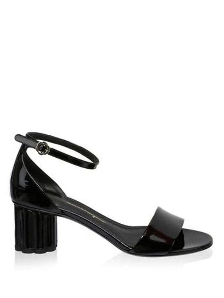 商品Salvatore Ferragamo|Eraclea Patent Leather Ankle-Strap Sandals,价格¥4281,第5张图片详细描述