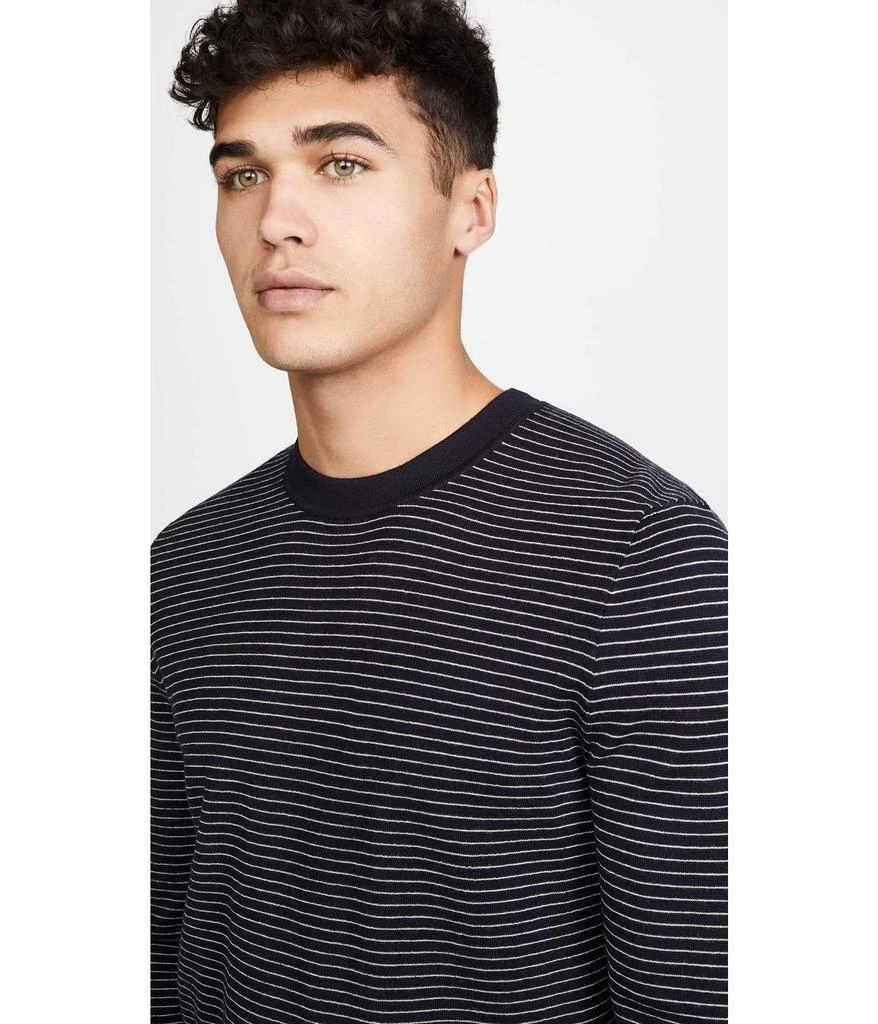 Men's Long Sleeve Merino Wool Stripe Sweater 商品