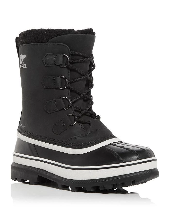 商品SOREL|Men's Caribou Waterproof Nubuck Leather Cold-Weather Boots,价格¥1507,第1张图片