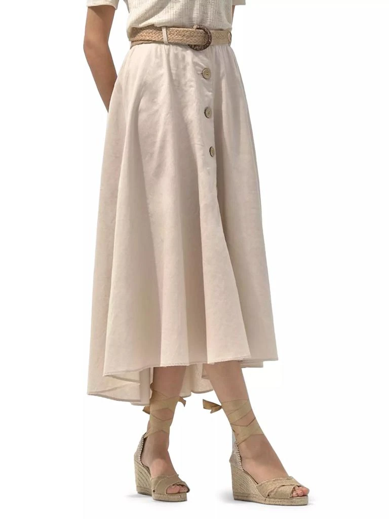 商品CASTAÑER|Bluma 80MM Linen Espadrille Wedge Sandals,价格¥499,第4张图片详细描述