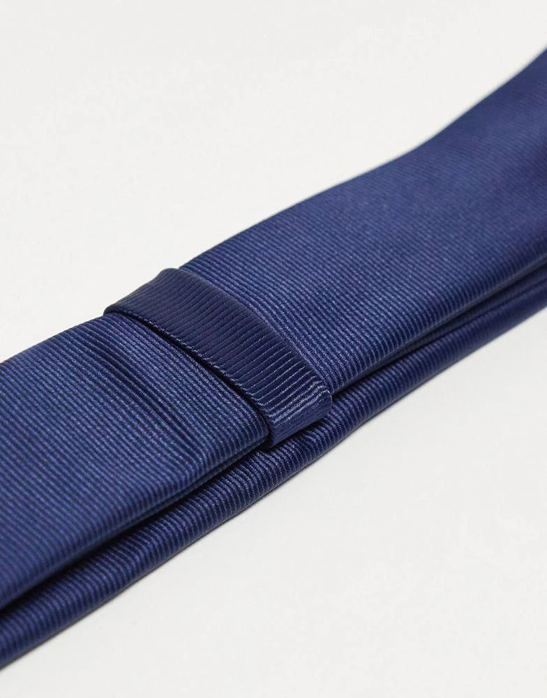 商品ASOS|ASOS DESIGN skinny tie in navy,价格¥80,第3张图片详细描述